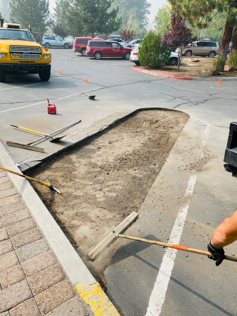 Parking Lot Repair Cut